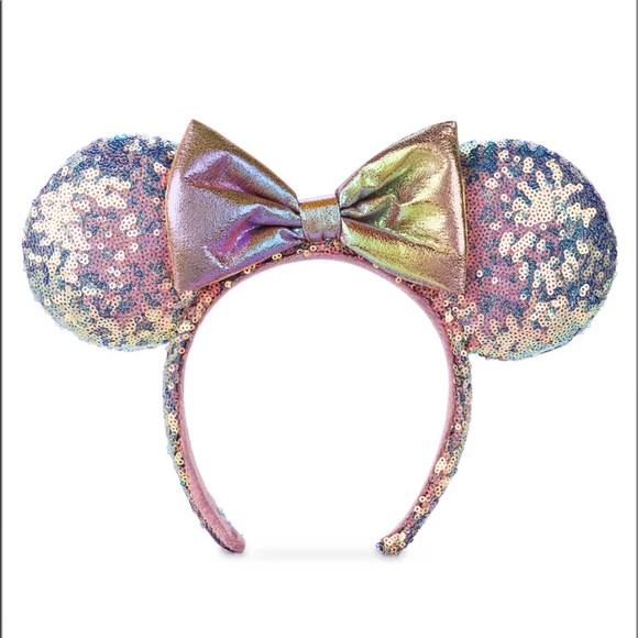 Disney Accessories - Minnie Mouse EARidescent Sequin Ear Headband WDW 50th Anniversary